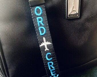 FLIGHT CREW Embroidered Keychain 