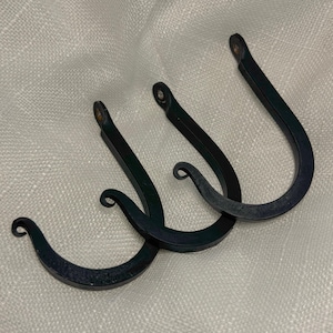 Hand Forged Basic Wall Hook – Rustic Iron Coat Hook, Farmhouse Towel Hanger, Blacksmith Home Decor Accent
