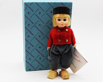 Madame Alexander – Netherlands Boy #577 – International Series – Restrung - Vintage 8" Plastic and Vinyl Doll w/ Original Box & Tag - 1980s