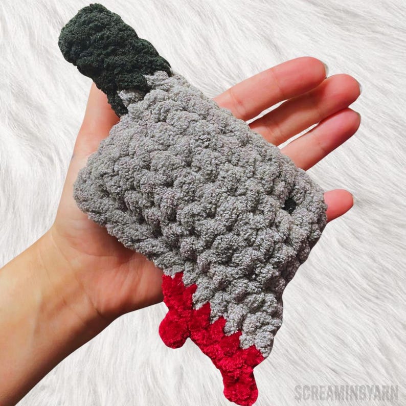 Mini Cleaver - PDF Crochet PATTERN, Cleaver, Ghost, Horror, Blood ...