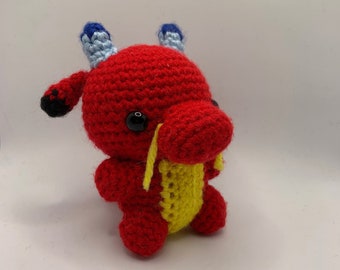 Baby Mushu Chibi Dragon Amigurumi Crochet Plush