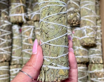 Mugwort Smudge Stick 4" | Organic Mugwort Bundle | Herbal Smudge | Energy Cleansing | Grounding Herbs | Bulk Smudge Sticks | Aromatherapy