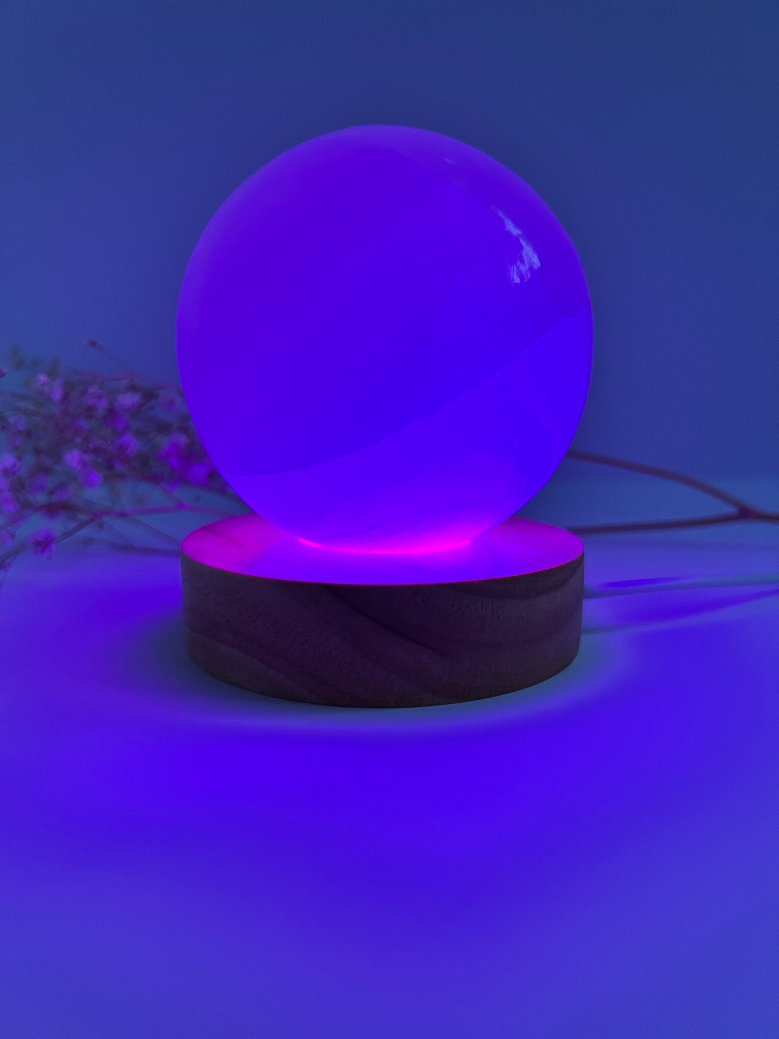 Crystal Ball Stand Mood Lighting Crystal Sphere Stand Etsy