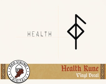 Viking Bind Rune Vinyl Decal: Norse Mythology Health Symbol