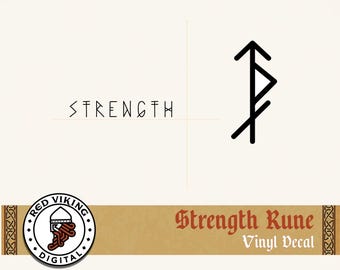 The Potency of the Binding Rune of Strength: Harnessing Resilience and Power. Vinyl Decal.