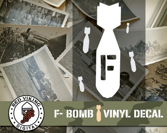 F-Bomb Vinyl Decal: Sassy Weatherproof Sticker (Set of 5)