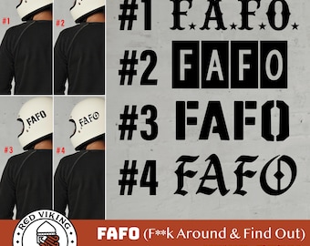 FAFO Vinyl Decal - Weatherproof Sticker