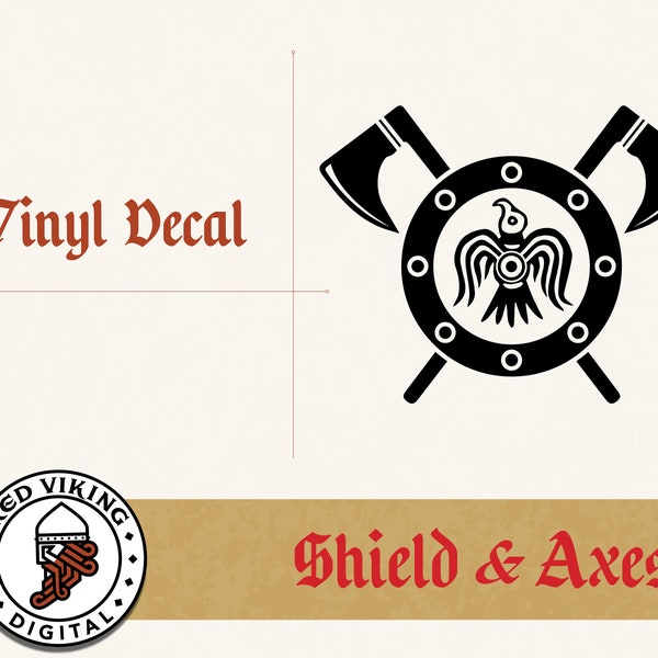 Viking Shield Decals Etsy