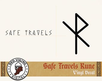 Viking Bind Rune Decal: Safe Travels, Protection Vinyl Sticker