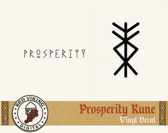 Viking "Prosperity" Rune Vinyl Decal | Norse Decor