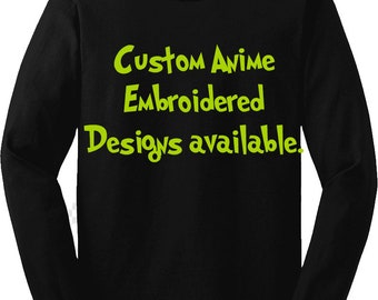Anime Bestickter Kapuzenpullover oder Crewneck. Senden Sie eine MSG mit Anfrage. mehr erhältlich bei https://manidesigns.store/