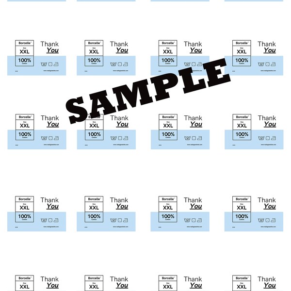 Iron on Logo Clothing Labels Etsy