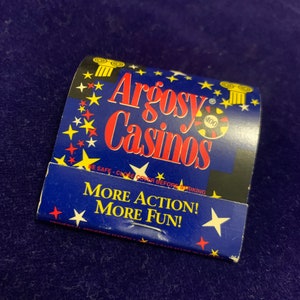 Vintage Rare Argosy Casino Belle of Baton Rouge old matchbook Sioux