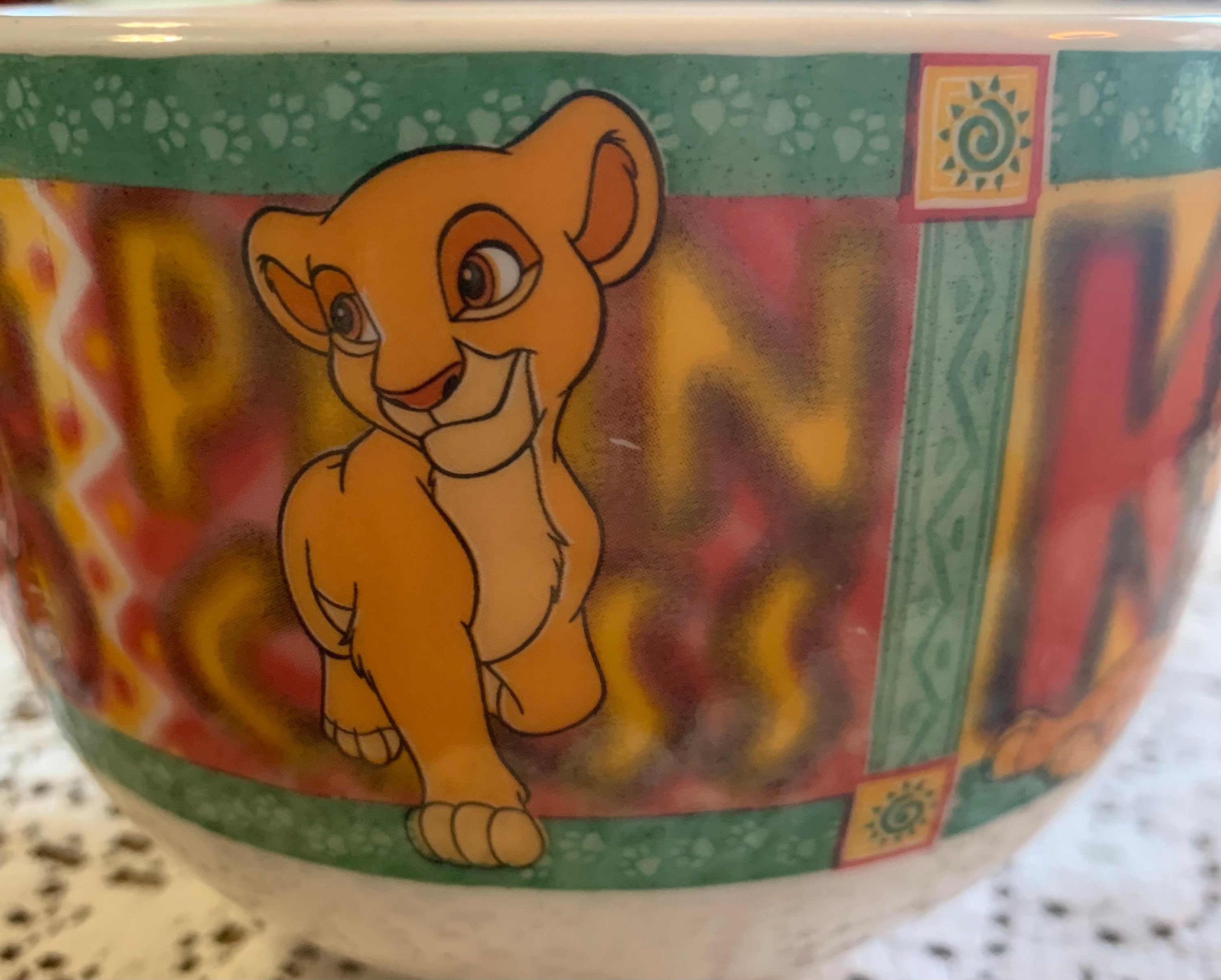 Rare Arcopal France White Glass Lion King Mug Bowl Etsy