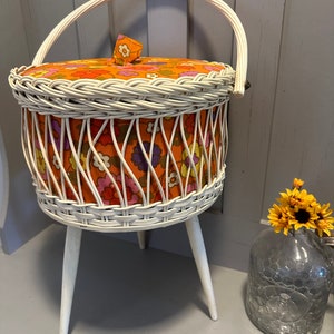 Vintage Sewing box 1970s mid Century