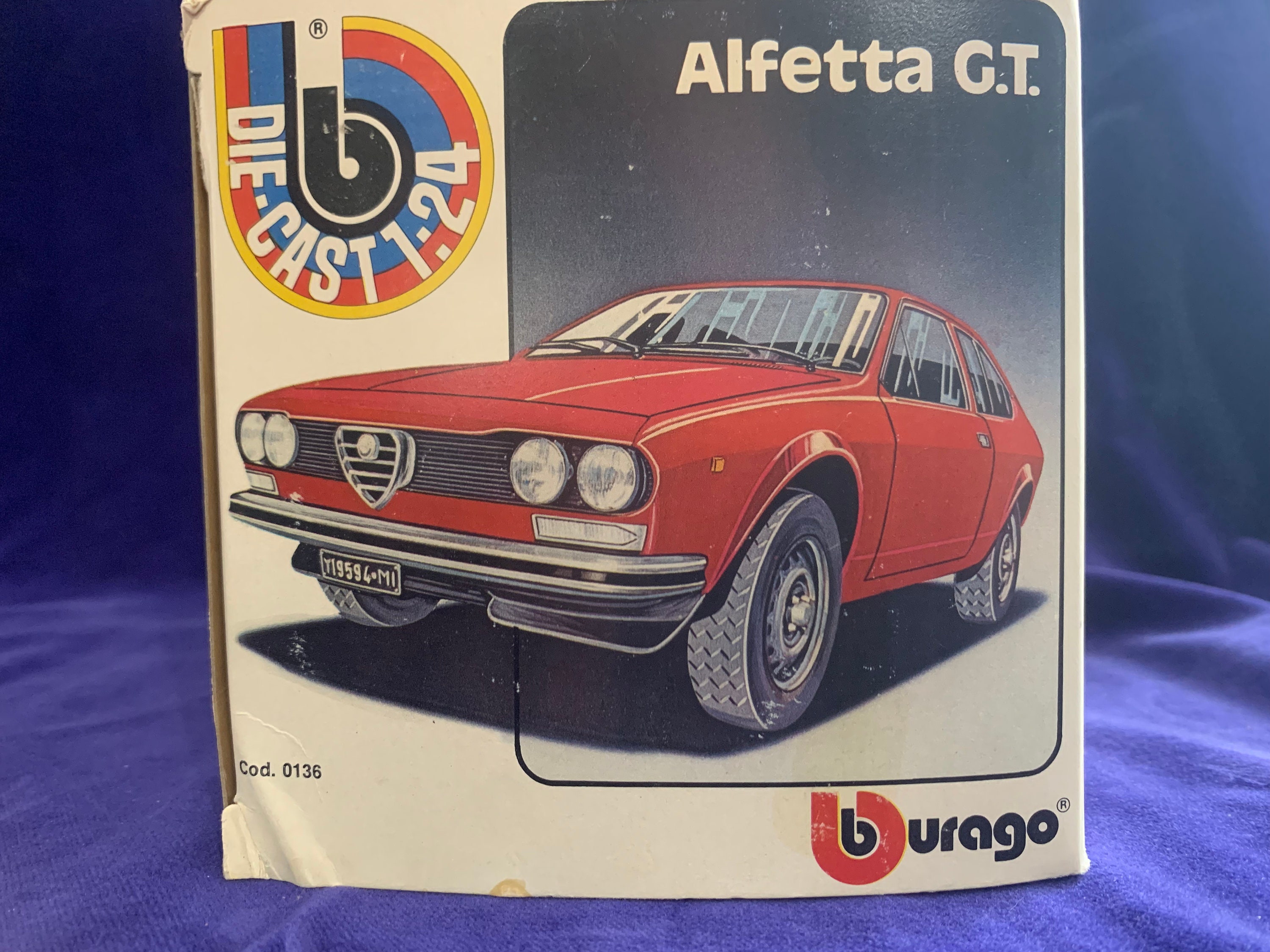 Vintage 1970s Bburago Alfetta GT Die-cast 1:24 Model Car - Etsy