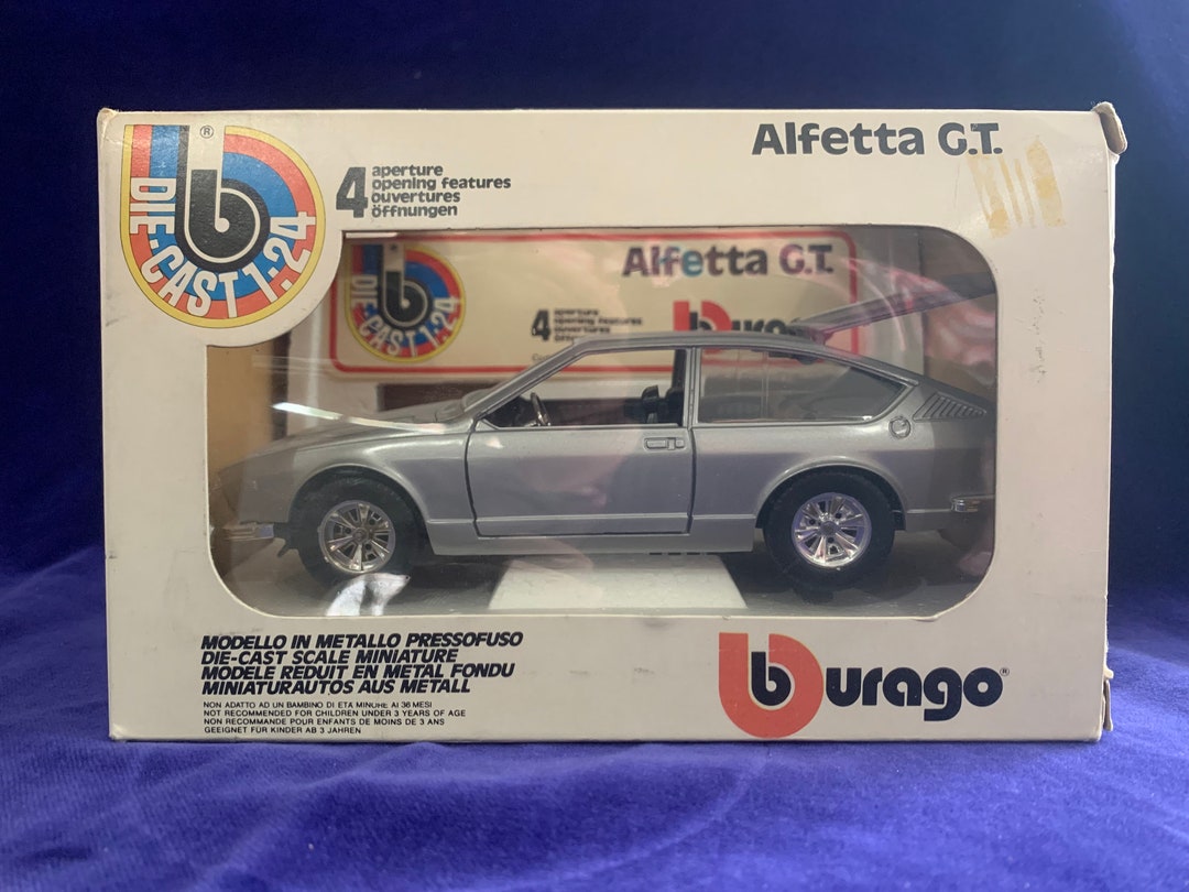 Vintage 1970s Bburago Alfetta GT Die-cast 1:24 Model Car - Etsy