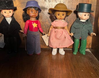 Vintage Madame Alexander mini dolls set of 4