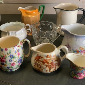 Vintage miniature pitcher- creamer collection