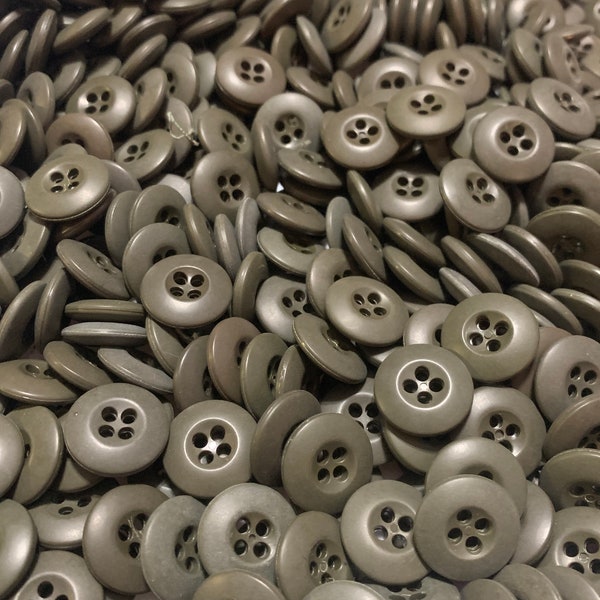 Army uniform Round Olive Green Military Buttons sets