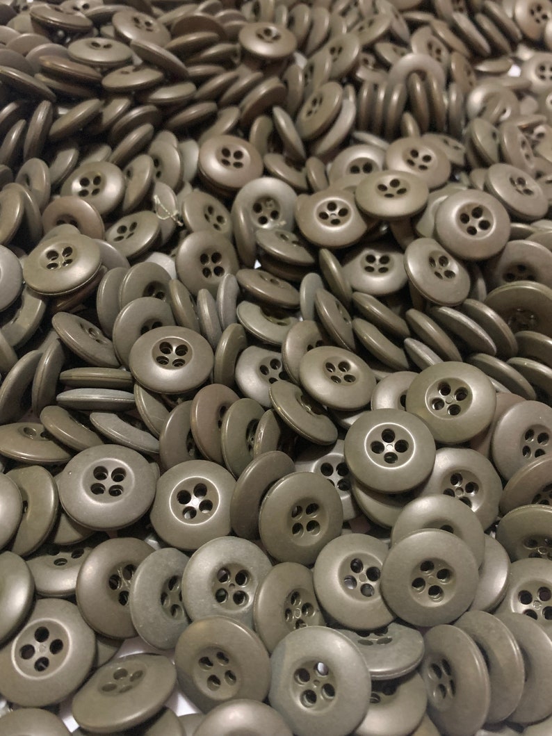 Army Uniform Round Olive Green Military Buttons Sets Etsy