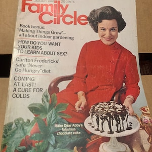 Vintage 1970s era Family Circle Magazine