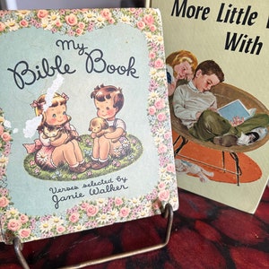 Vintage children bible verse, devotional books