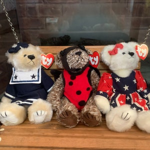 Vintage TY Beanies Attic treasures bears