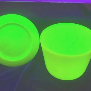Vintage McKee Uranium Milk Glass Canister custard