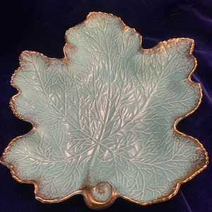 Vintage California Original Leaf Design dish pottery