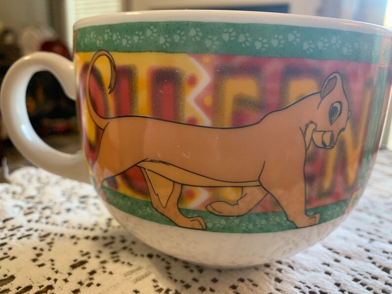 Rare Arcopal France White Glass Lion King Mug Bowl Etsy