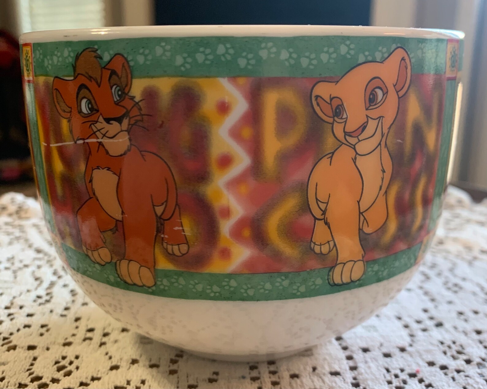 Rare Arcopal France White Glass Lion King Mug Bowl Etsy