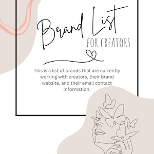 UGC Brand List-User Generated Content Tools Brand Contact Info- Brands working with Creators