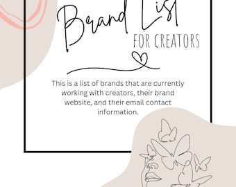 UGC Brand List-User Generated Content Tools Brand Contact Info- Brands working with Creators