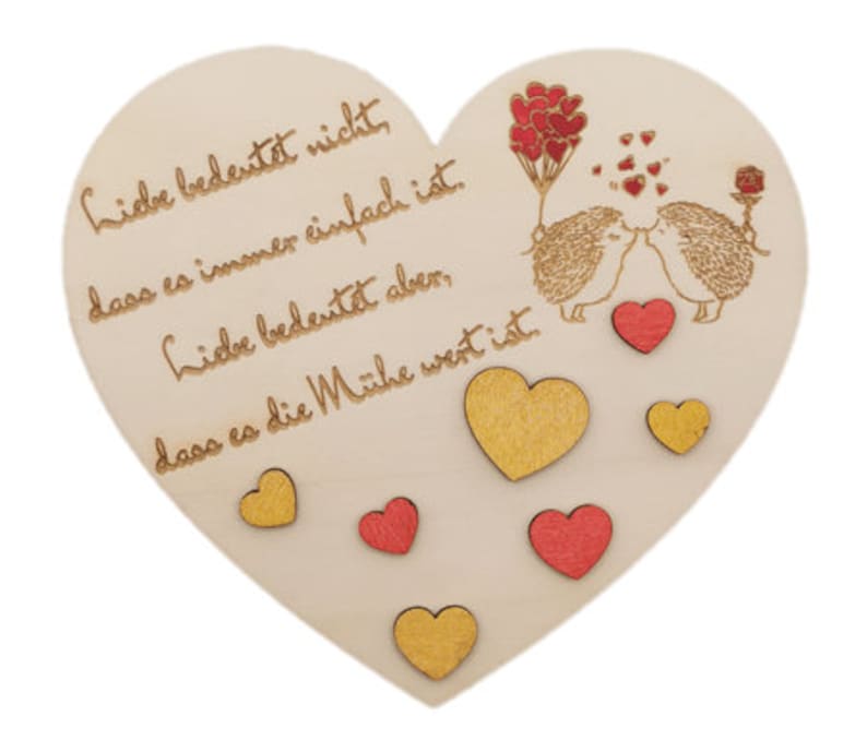 Herz mit Spruch und Bild Etsy.de