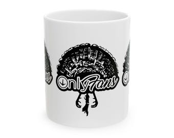 OnlyFans Turkey Design- Funny Thanksgiving Mug, Perfect Gift for Friends, Holiday Coffee Cup, Kitchen Decor, Thanksgiving Humor