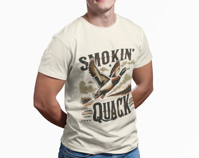 Smokin' Quack Duck T-Shirt: Funny Unisex Tee, Duck Lover Gift