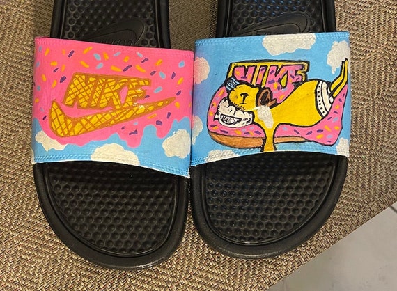 Clínica Coca Torpe Nike Slides Simpsons personalizadas Homer de - Etsy España