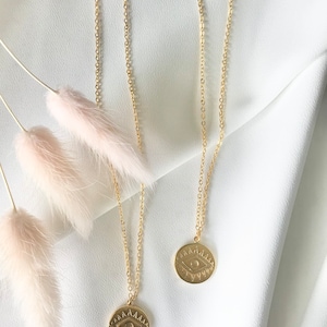 Evil Eye Pendant Necklace - 24K Gold Plated, Dainty Protective Symbol, Tarnish Free, Gifts For Her