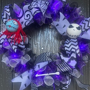 Jack Skellington Halloween wreath