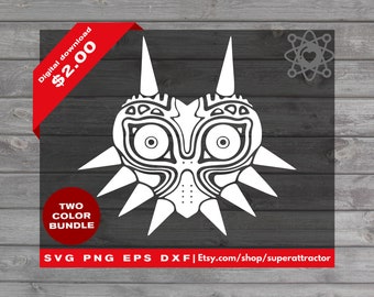 Majora's Mask Vector - Legend of Zelda SVG - PNG - DXF Cut files for Cricut - Silhouette Digital Download