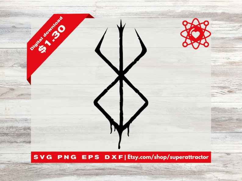 Brand of Sacrifice Symbol Berserk Guts SVG Etsy