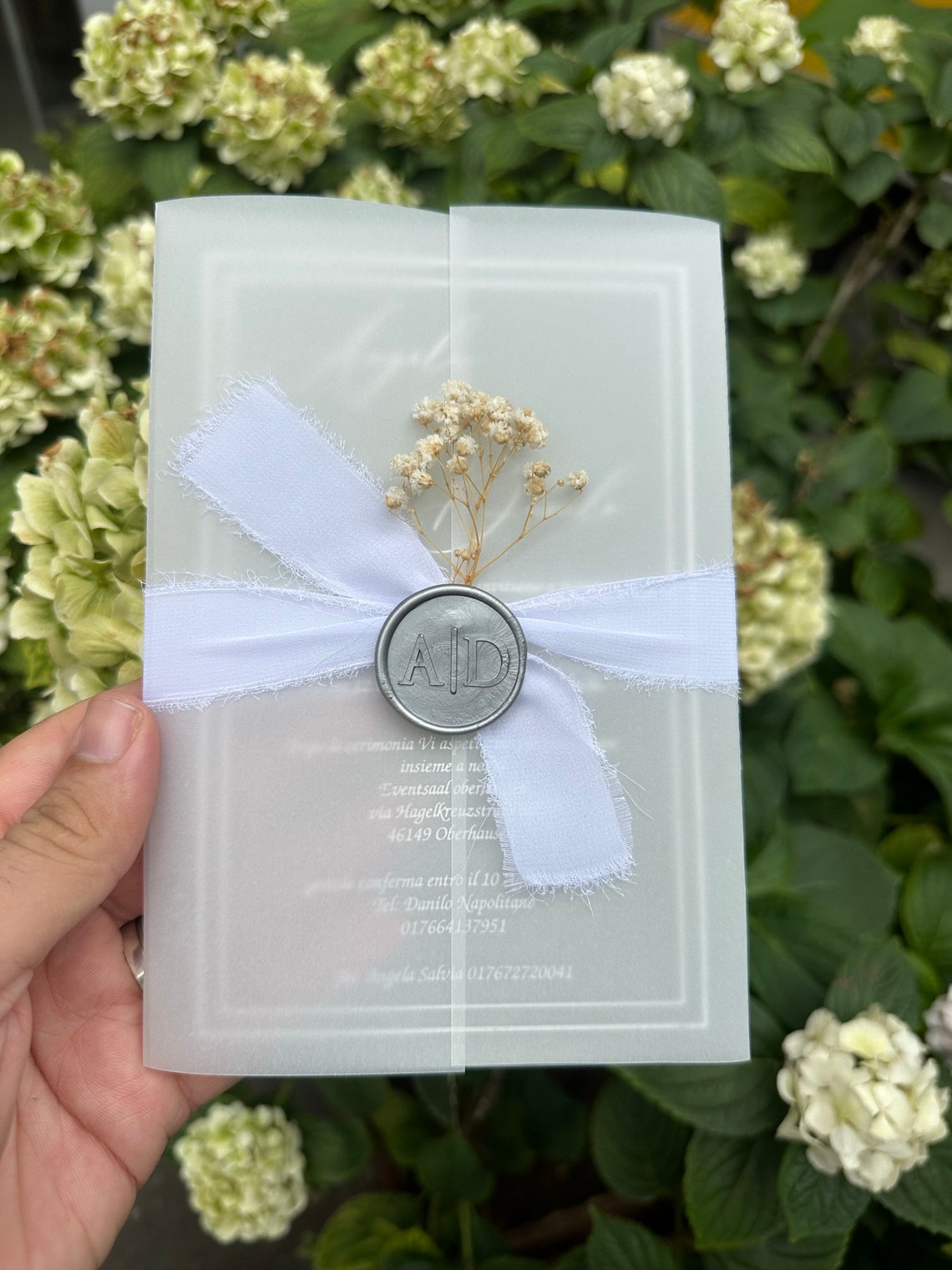 White Tulle and Sealed Wedding Invitation Transparent PVC, Sealed ...