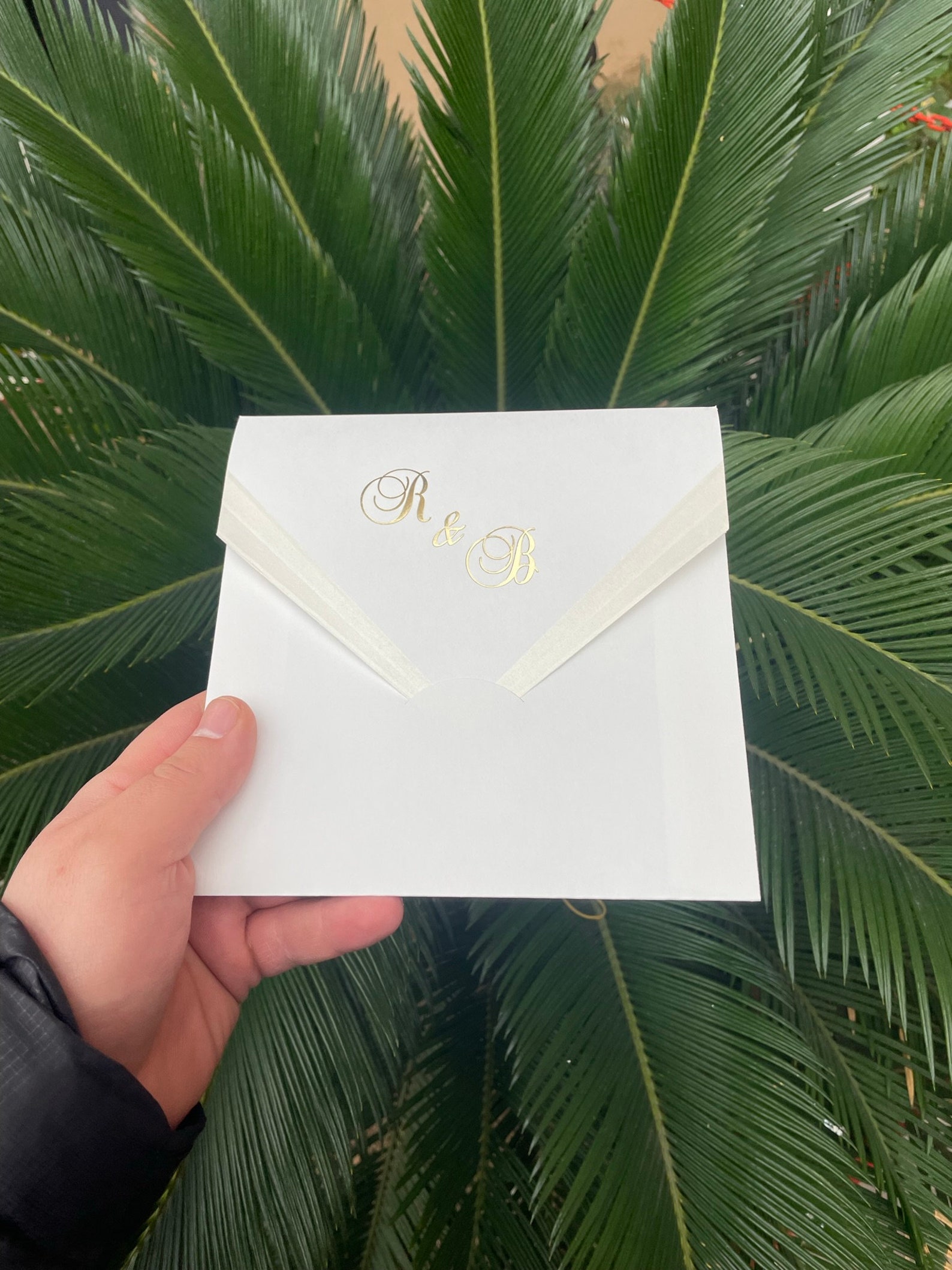 Acrylic Luxury PVC Wedding Invitation and White Envelope, White ...