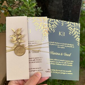 Luxury Wedding Invitation Frosted PVC, Sealed Luxury Wedding Invitation ...