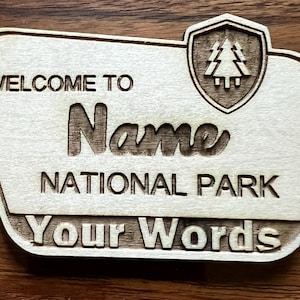Park sign Personalized Fridge Magnet