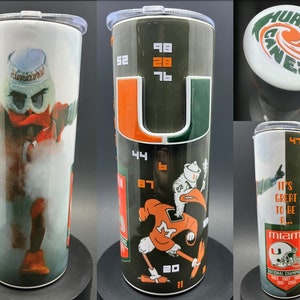 Miami Hurricanes Football Tumbler