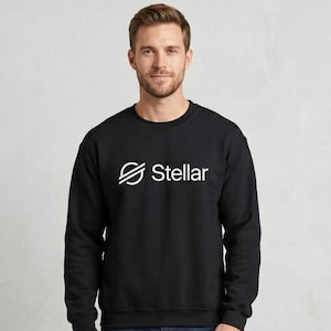 Stellar XLM Logo Sweatshirt - Sleek Cryptocurrency Sweater for Blockchain Developers & Crypto Traders