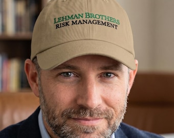Casquette Lehman Brothers Risk Management - Casquette financière brodée, produits dérivés Wall Street, cadeau humoristique sur la finance