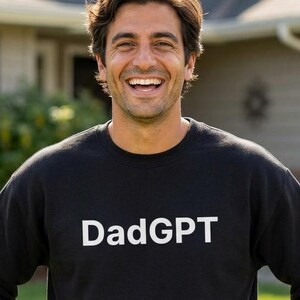 DadGPT-parodie-sweater - grappig AI-humorcadeau voor technisch onderlegde vaders